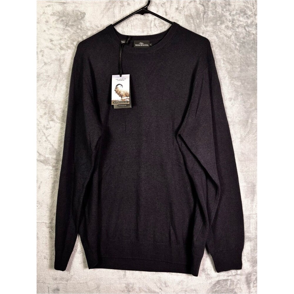 NWT Rodd & Gunn Navy Men’s Cashmere Wool Blend Sweater Size Large